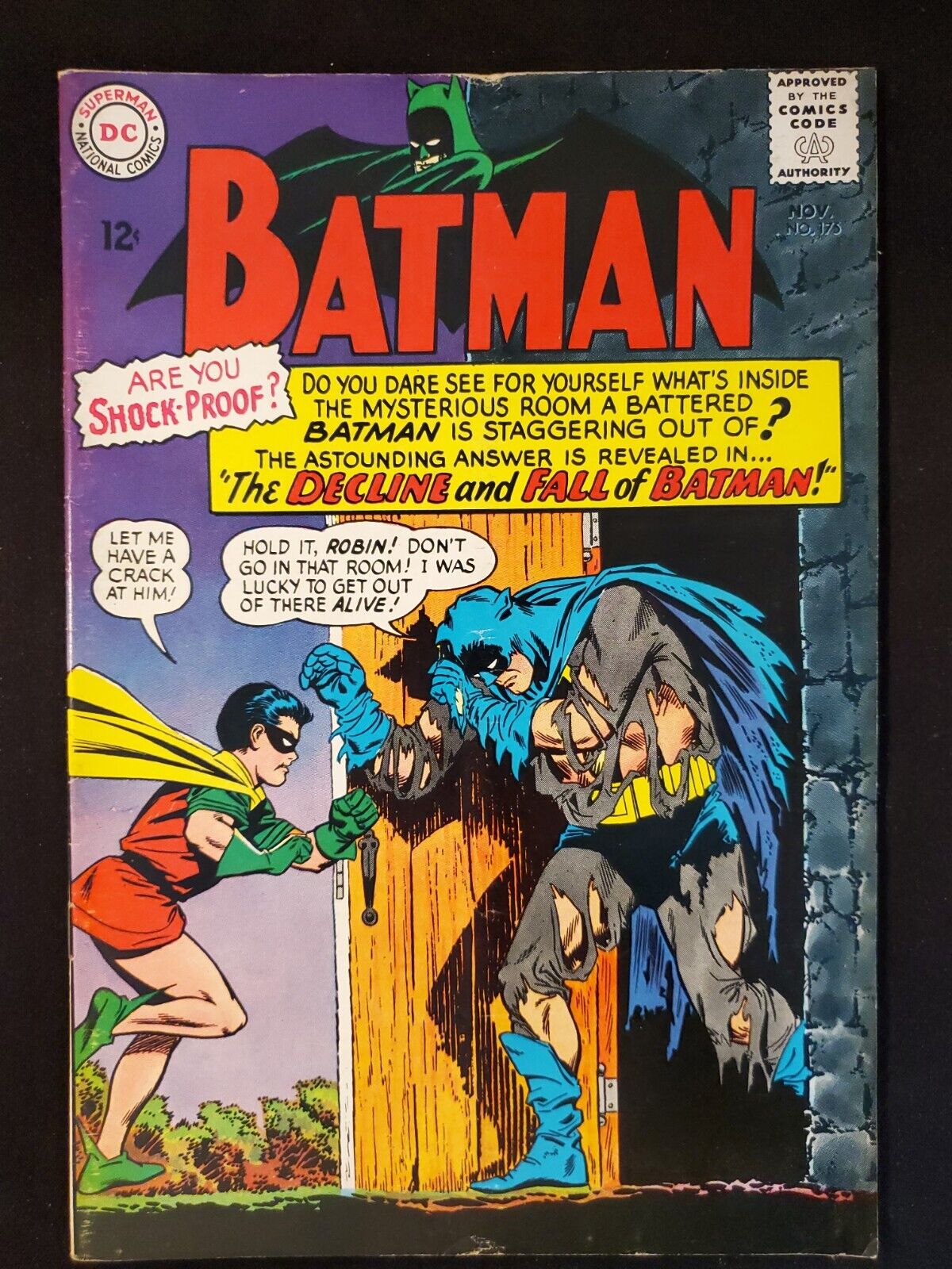 Batman #175 (DC 1965) The Decline and Fall of Batman Silver Age