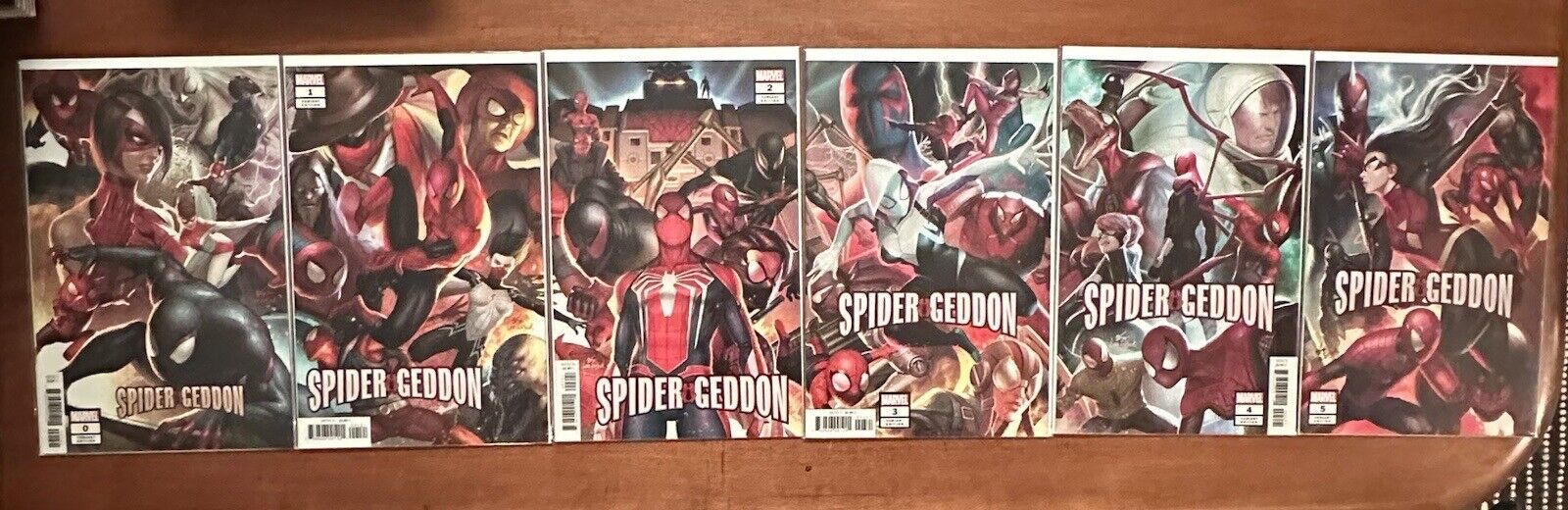 Marvel Comics: Spider-Geddon Vol. 1 (2018) #0-5 Complete Inhyuk Lee Connecting