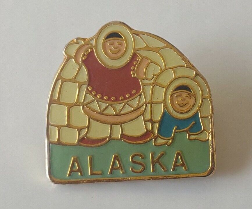 A.C.E Alaska Igloo Metallic Lapel Pin