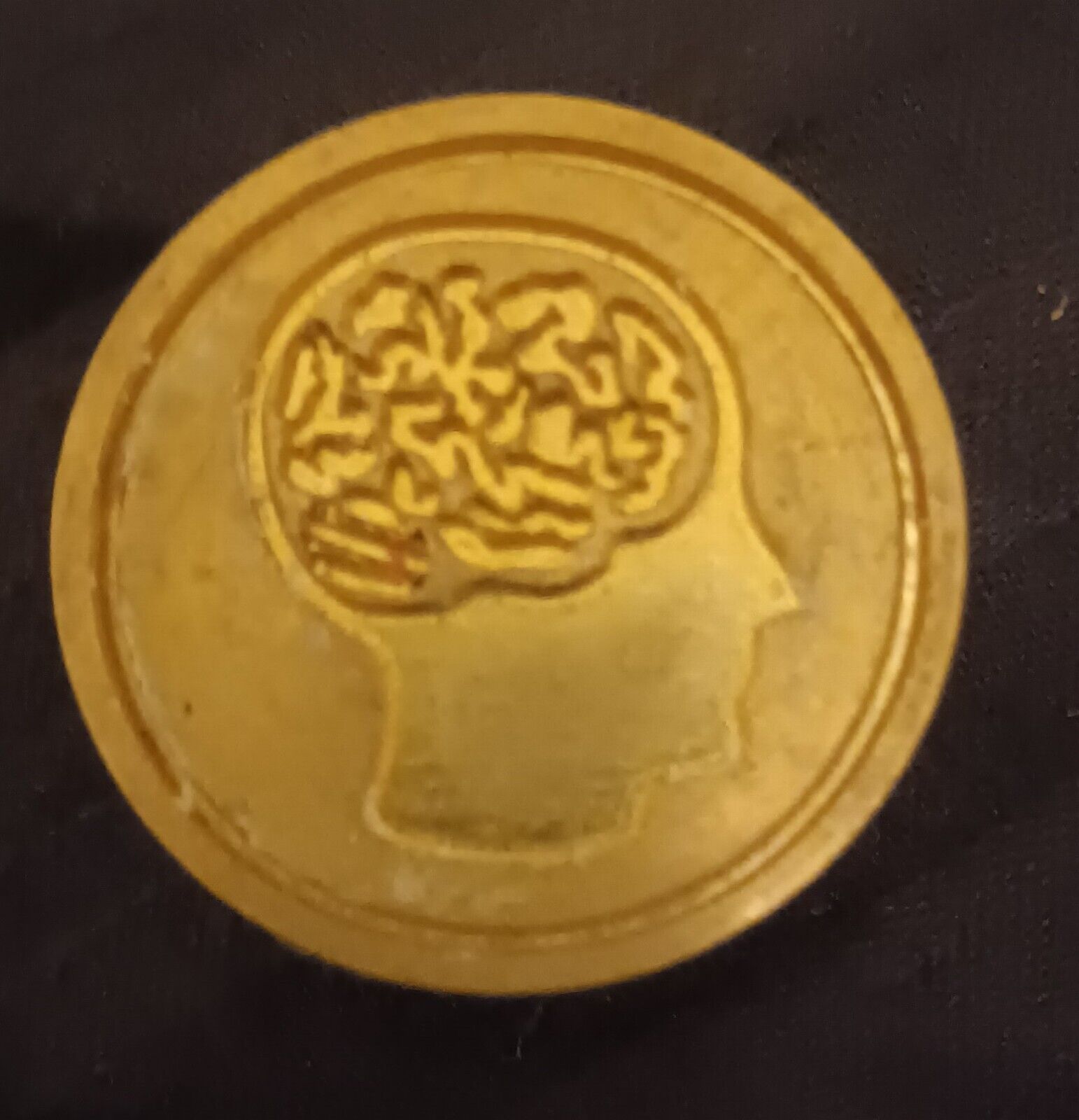 Brain Profile wax seal stamp head