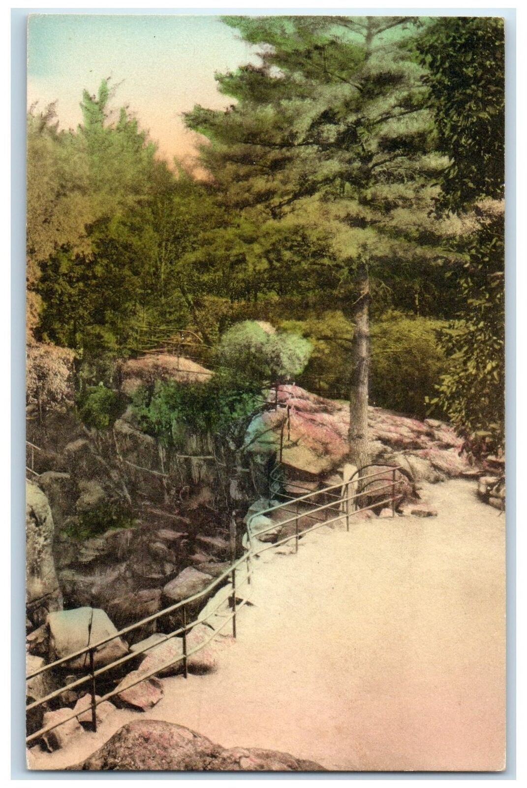 c1940's Glacial Kettles Dalles Of The St. Croix Taylor Falls Minnesota Postcard