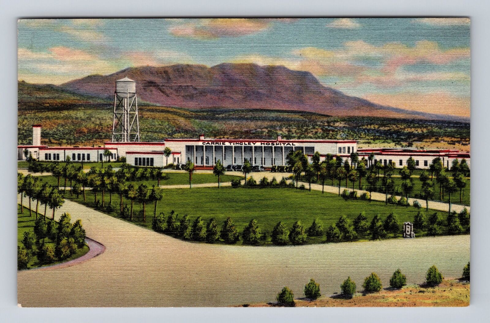 Hot Springs NM-New Mexico, Carrie Tingley Hospital, Vintage c1942 Postcard