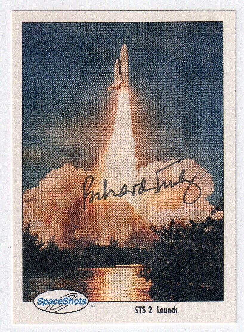 RICHARD TRULY Signed Spaceshots Card #89 - NASA Astronaut Autograph