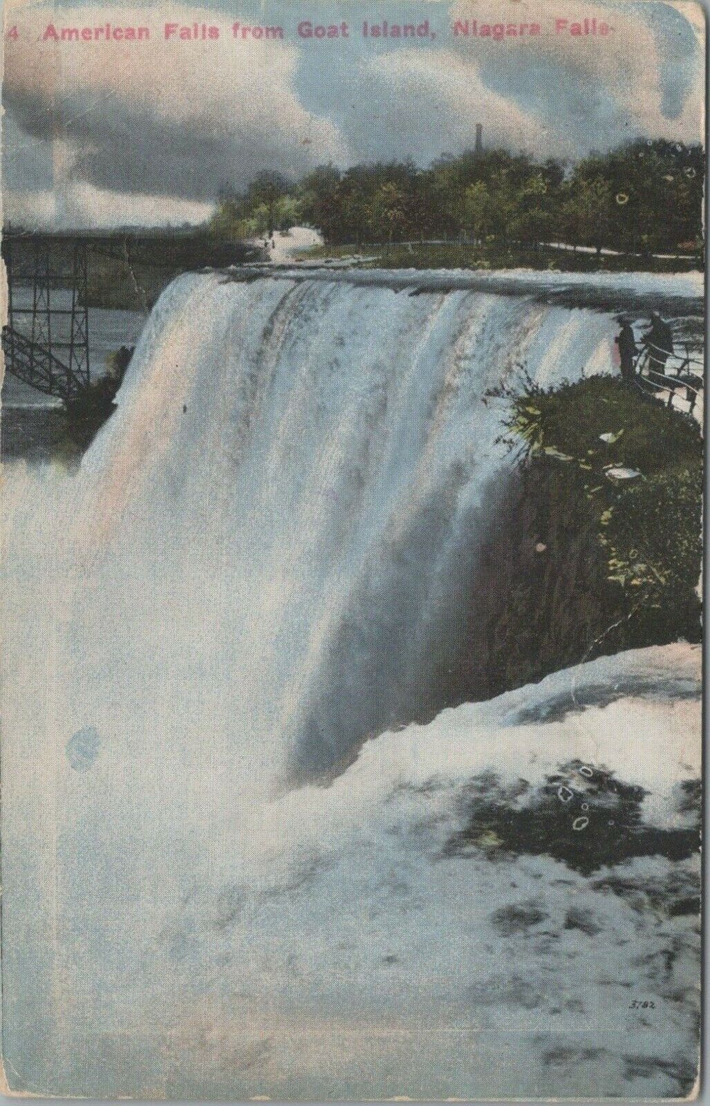 American Falls Goat Island Niagara Falls Posted Divided Back Vintage Post Card