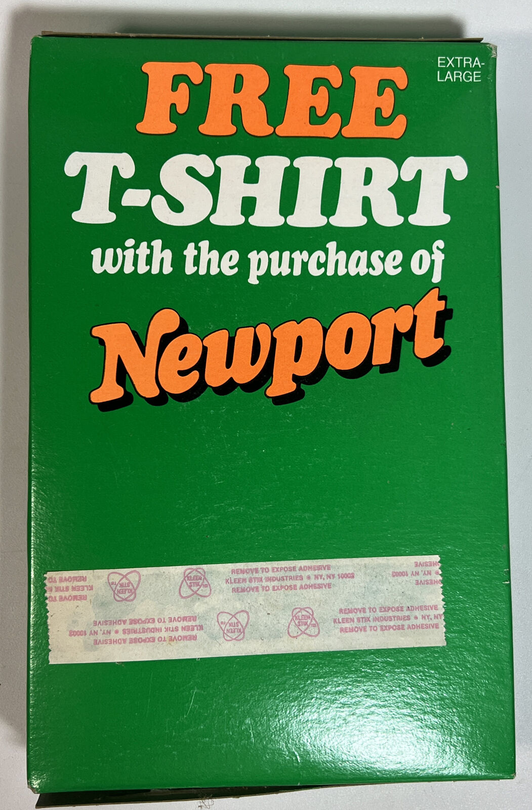 1991 Newport Cigarettes XL Extra Large T-Shirt New In Box Unopened VINTAGE