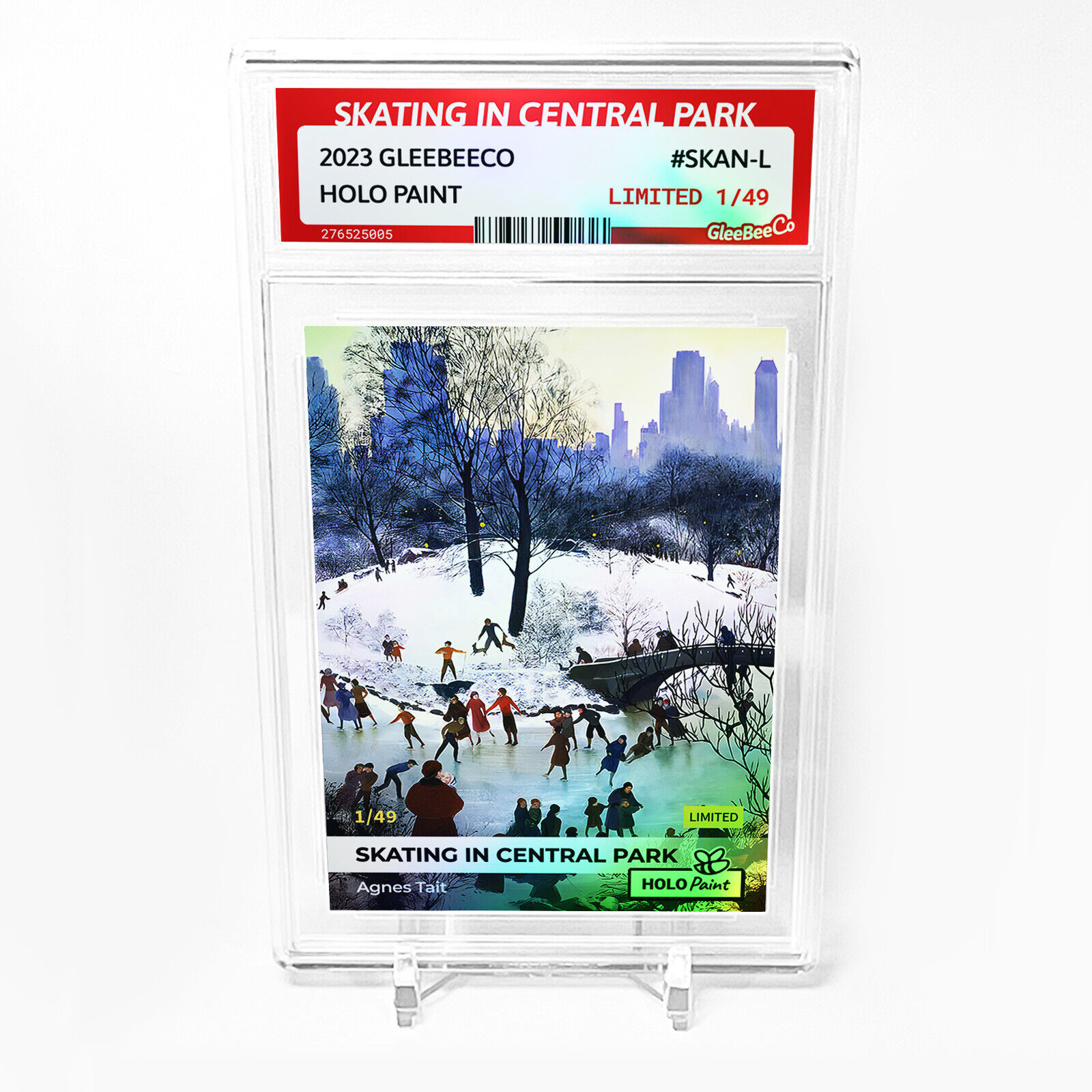 SKATING IN CENTRAL PARK Card 2023 GleeBeeCo Holo Paint #SKAN-L /49 Made