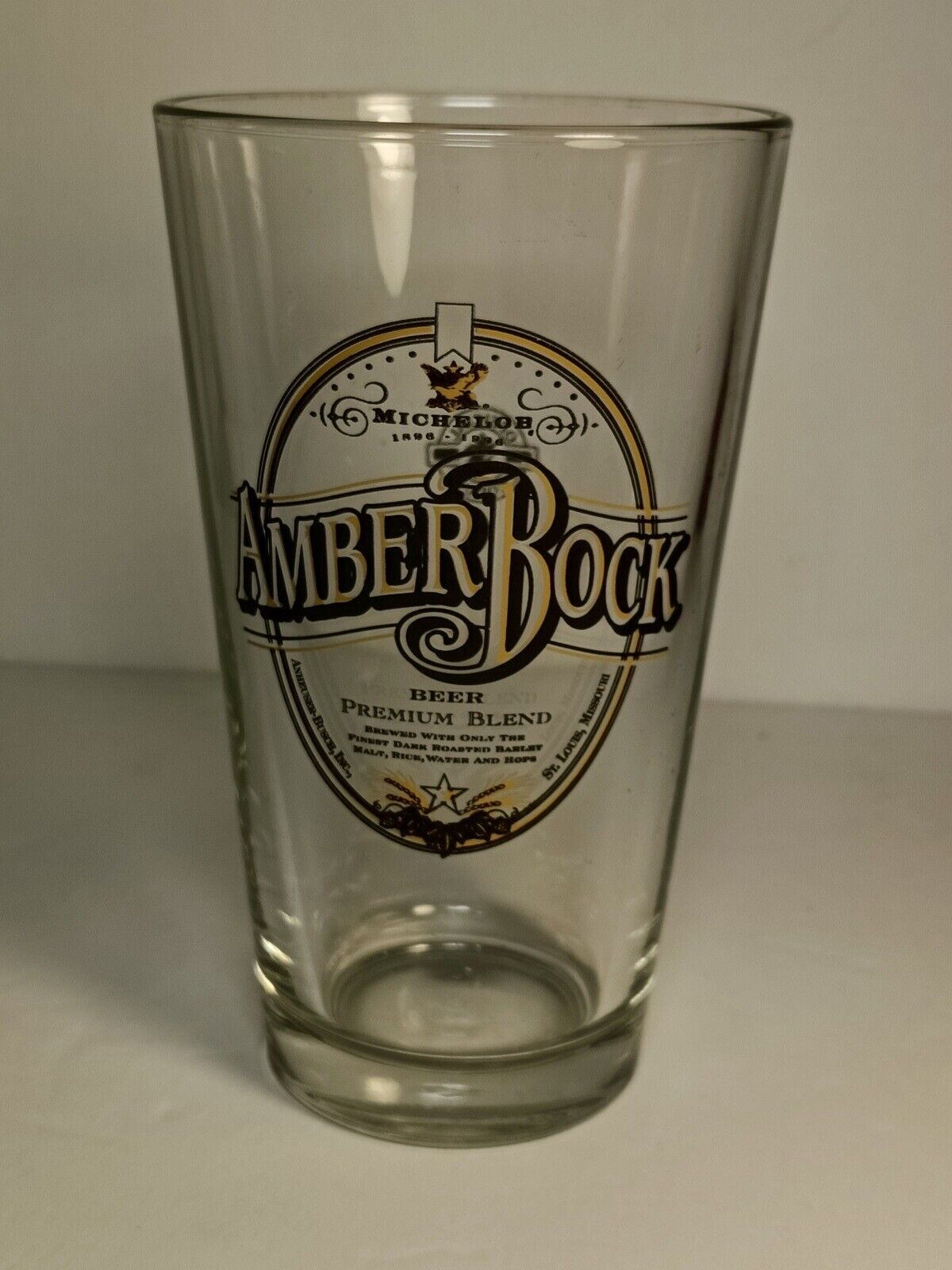Michelob Amber Bock Premium Blend (Anheuser-Busch) Pint Glass - Retired Beer