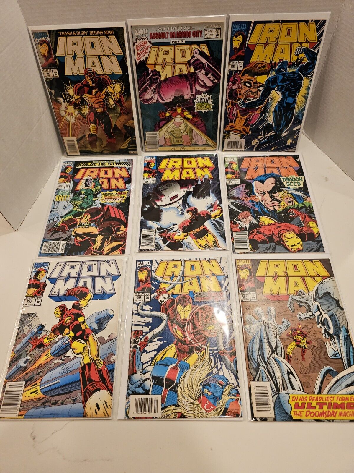 Iron Man Lot (9) Comics/ 1991-93/ Issues# 13,277,279,272,266,296,297,299,301,
