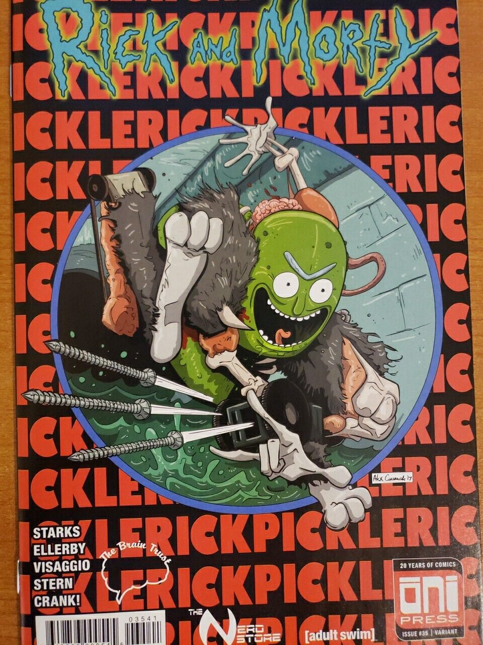 ONI Rick and Morty #35 Brain Trust Pickle Variant Spider-Man #300 Homage NM+TL