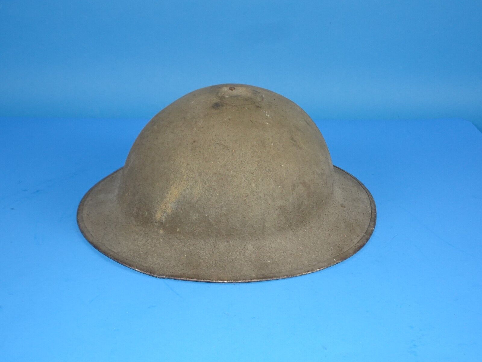 VINTAGE ORIGINAL WW1 US ARMY DOUGHBOY HELMET Marked 217 ZD With Liner Chin Strap
