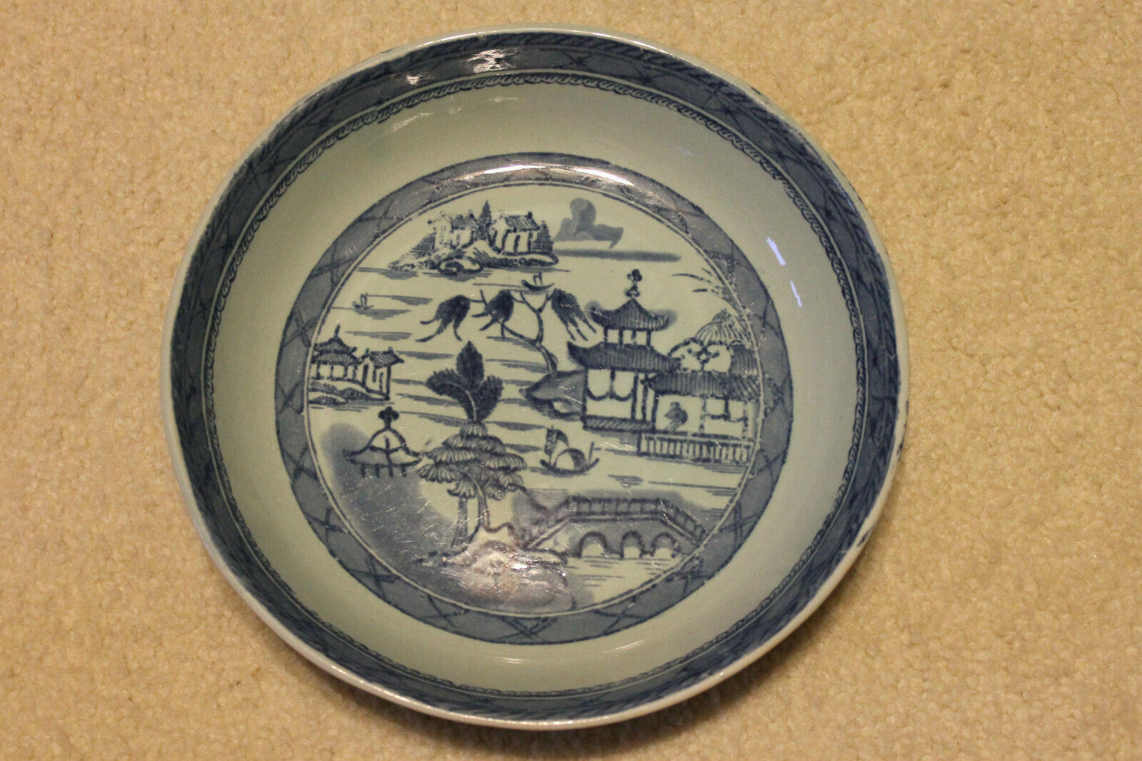 Chinese antique porcelain blue & white big Bowl -10\