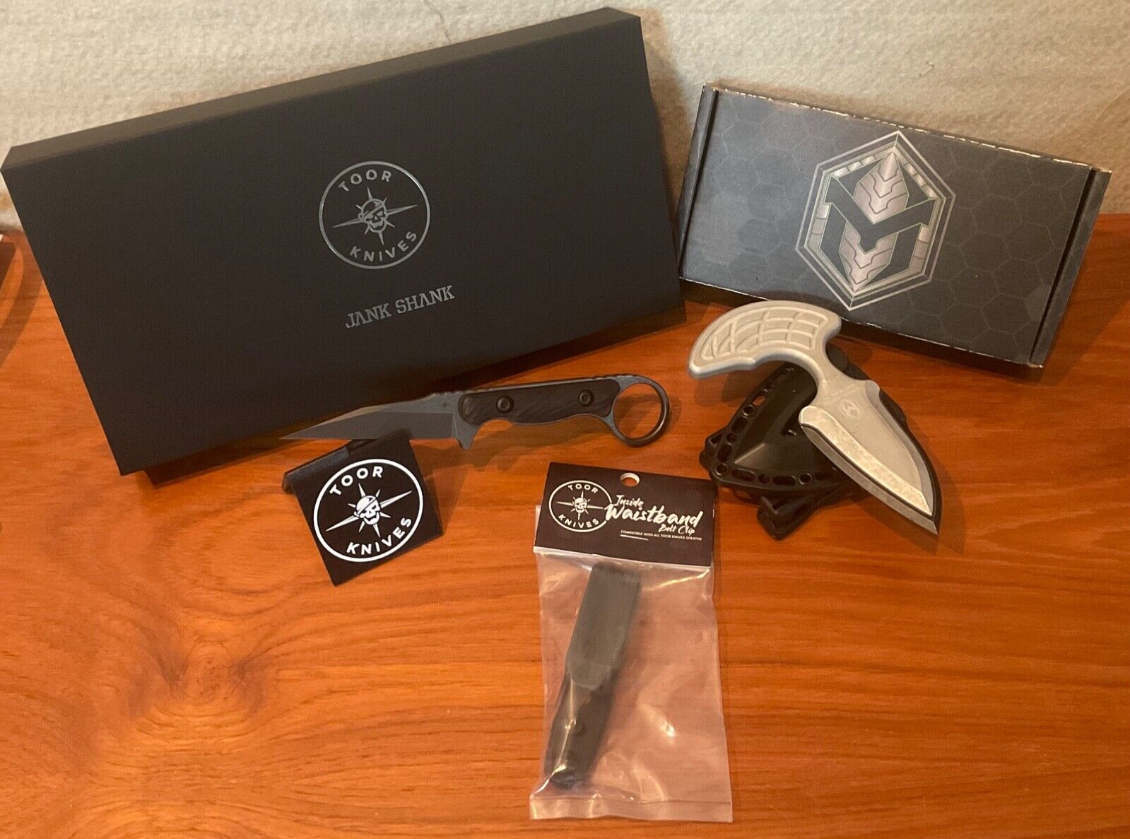 Toor Knives Jank Shank Outlaw & Heretic Sleight Stonewash - IWB CLIP