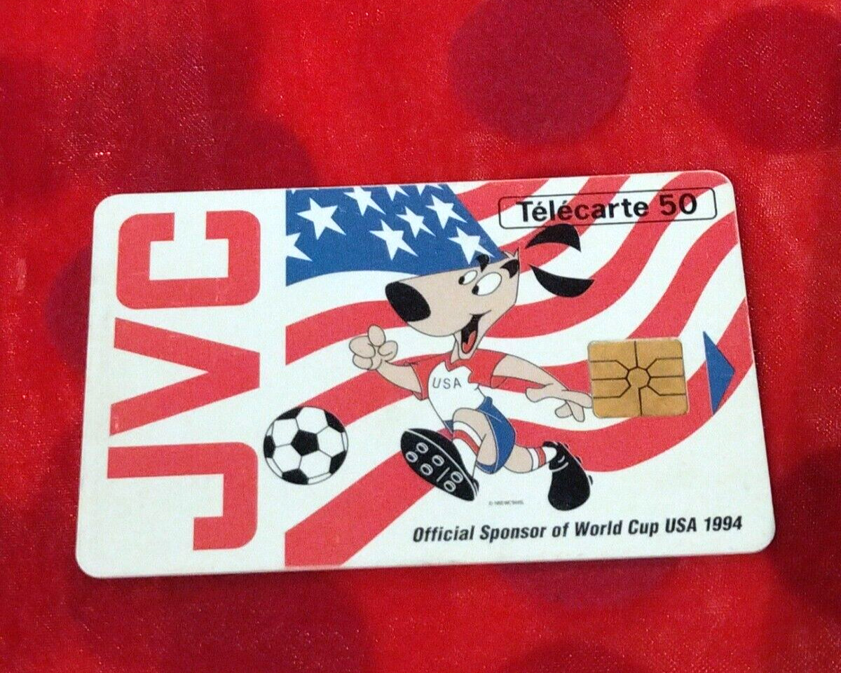 TELECARD PHONE CARD JVC OFFICIAL SPONSOR OF WORLD CUP USA 94