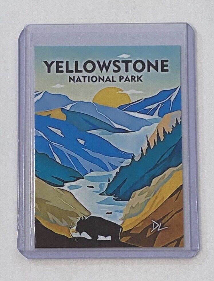 Yellowstone National Park Limited Edition Artist Signed Trading Card 1/10