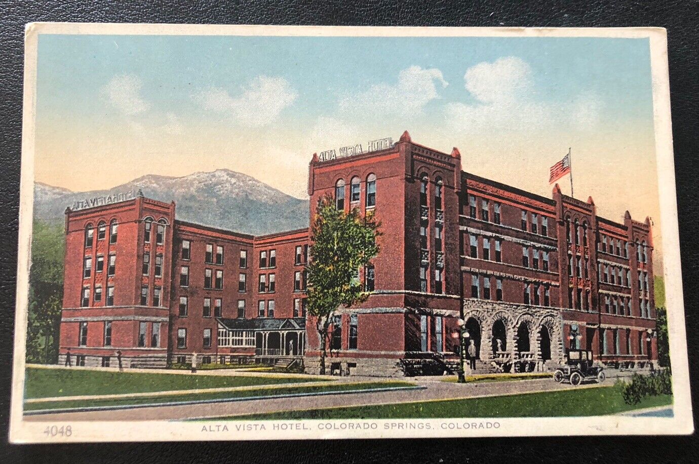 Alta Vista Hotel Colorado Springs Co Colorado Vintage Postcard NN15
