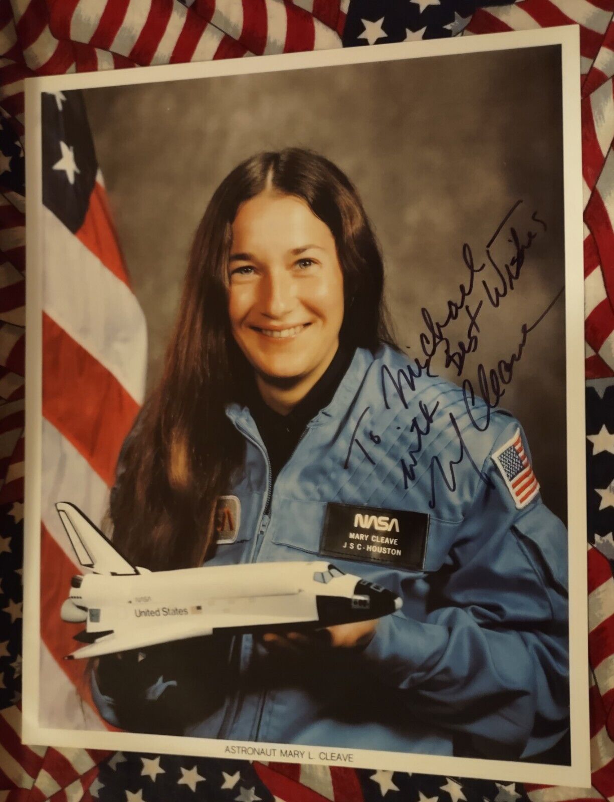 MARY L. CLEAVE NASA Women Astronaut - Autographed Official NASA 8x10 Photo 1991
