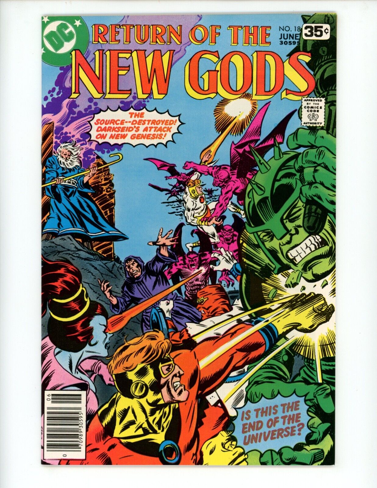 New Gods #18 Comic Book 1978 NM- Gerry Conway Al Milgrom DC Orion