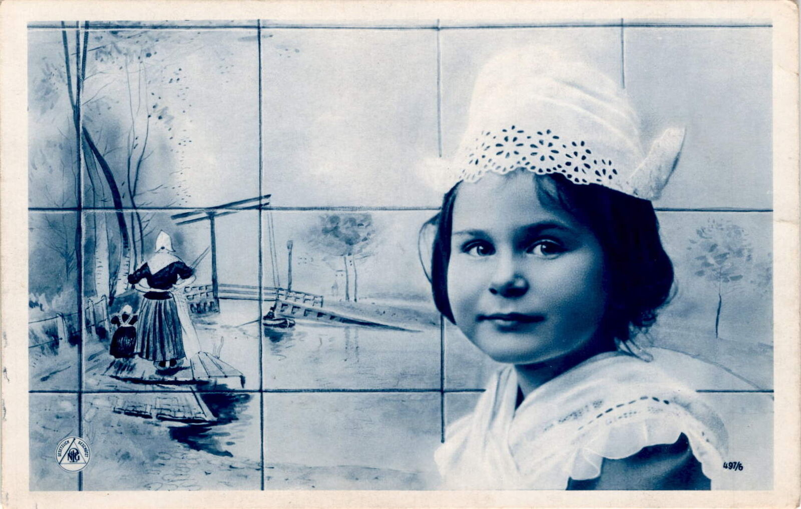 Miss Blanche Henton, April 30, 1909, Norman, Oklahoma, Germany,  Postcard