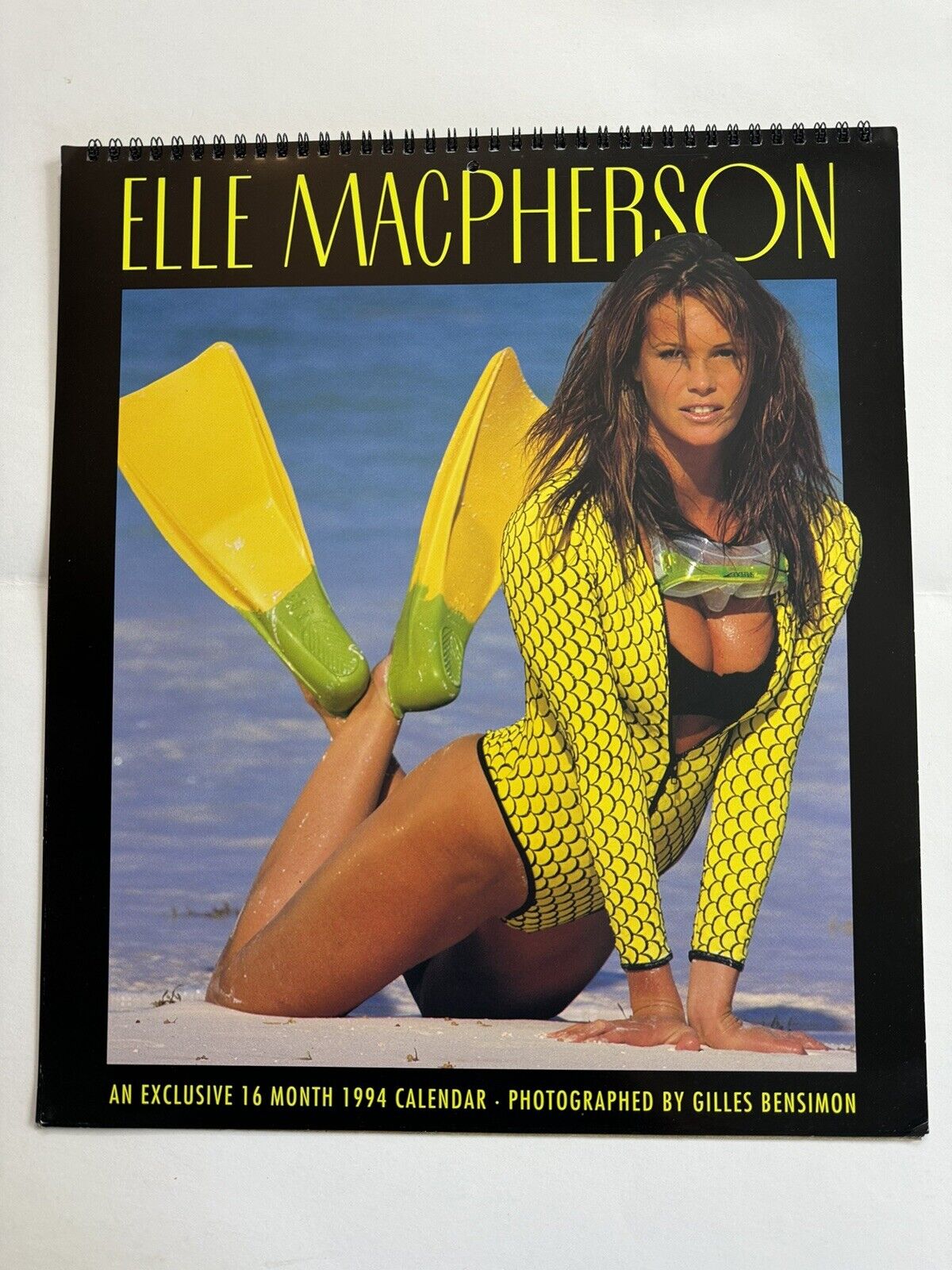 Sexy Elle Macpherson 16 Month 1994 Swimsuit Calendar,  Iconic 1990s Super Model