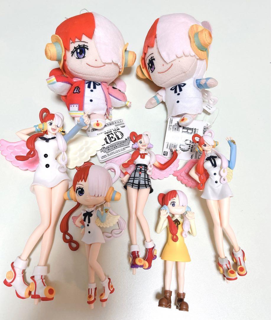 ONE PIECE Goods lot set 7 Qposket Banpresto Uta Figure Plush toy Character  