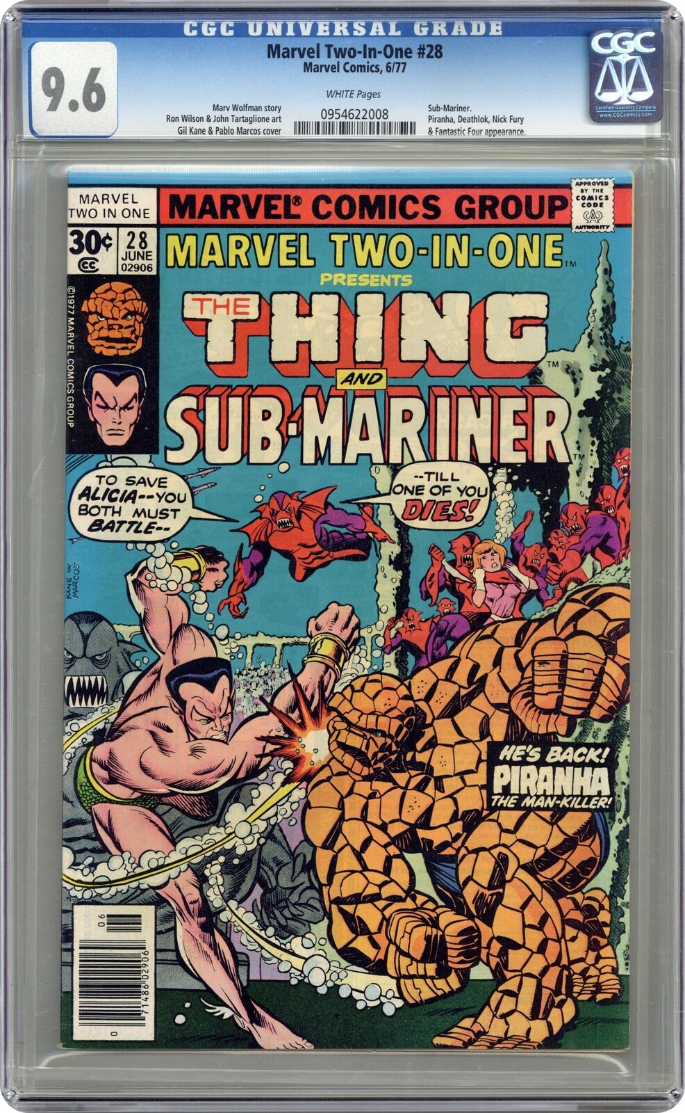 Marvel Two-in-One #28 CGC 9.6 1977 0954622008