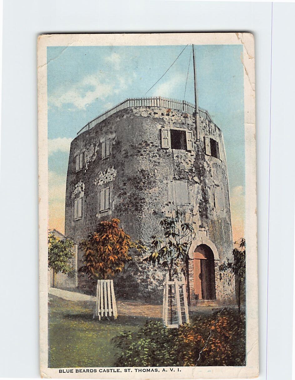 Postcard Blue Beard's Castle St. Thomas US Virgin Islands USA