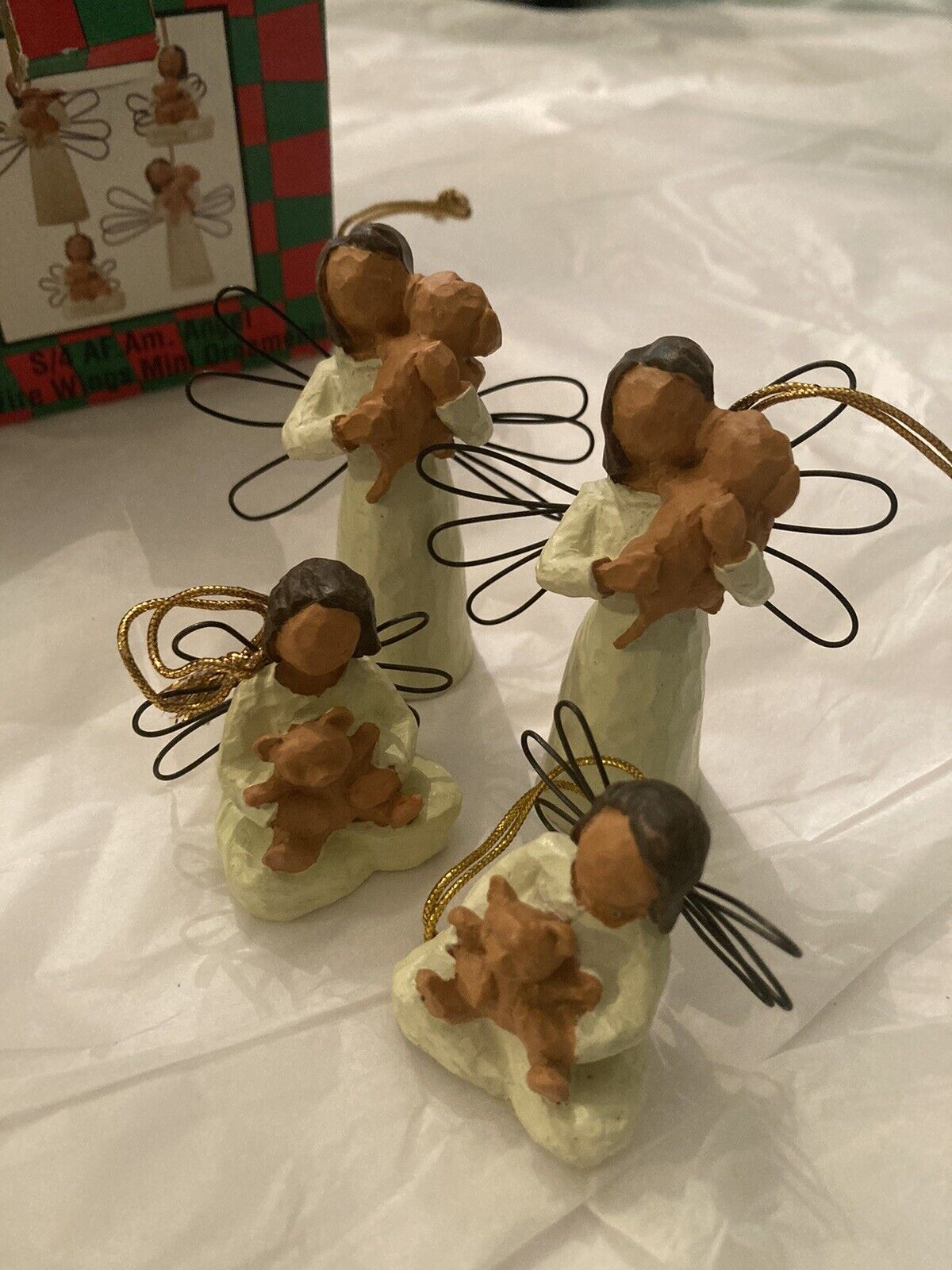 Mini Angel Ornaments Set Of 4