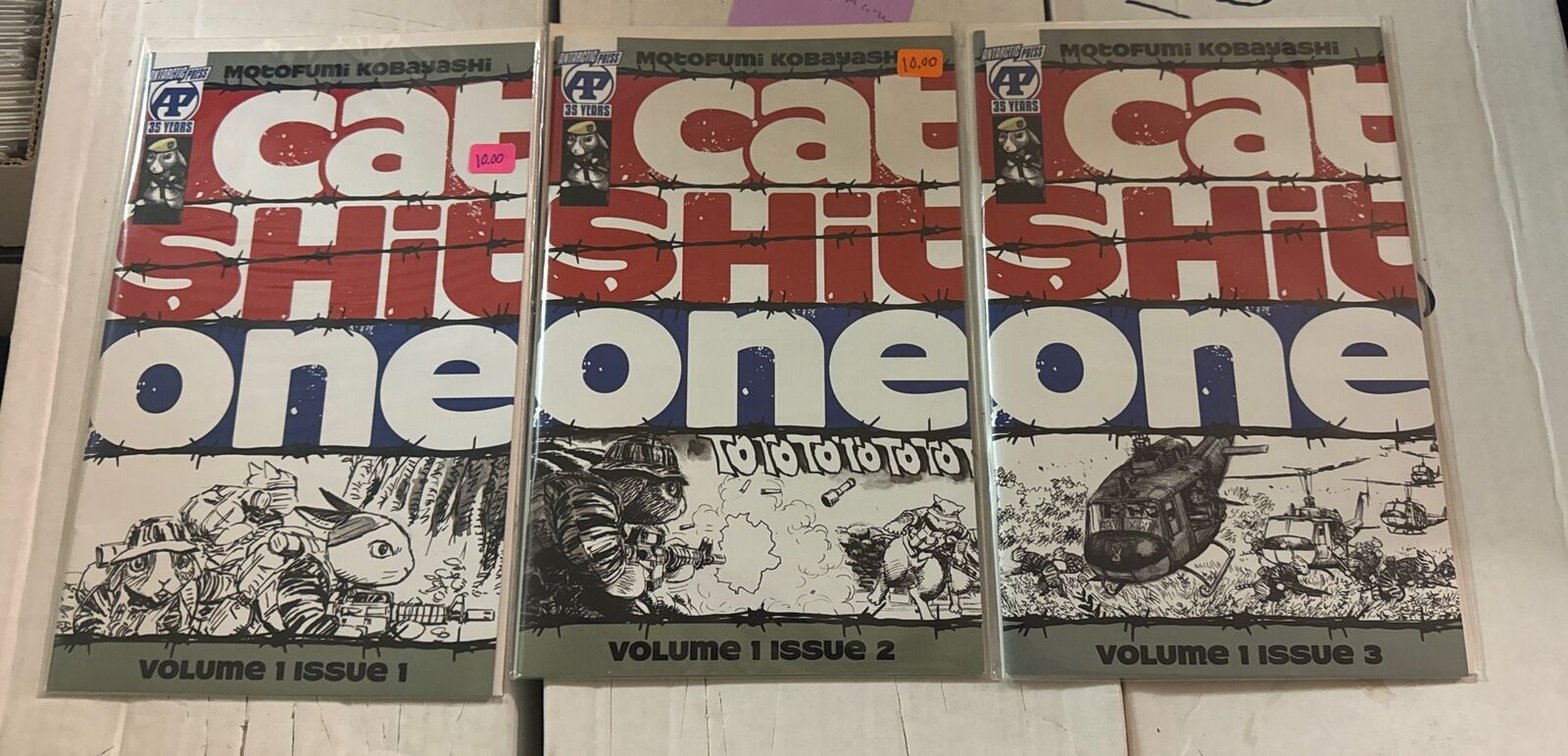 Antarctic Press Comics Cat Sht One Vol. volume 1 Issue 1-3 lot