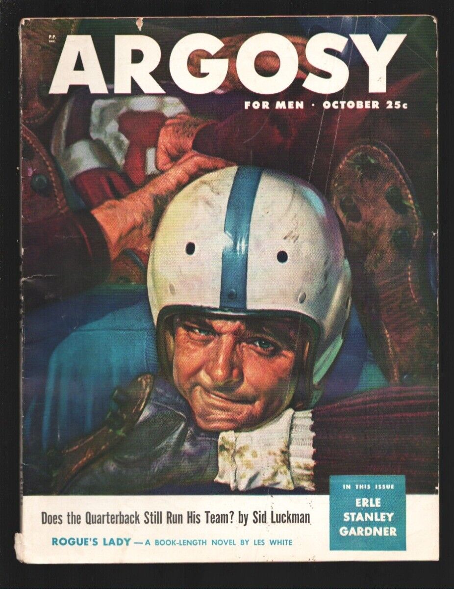 Argosy 10/1948-Popular-Transition issue-Peter Stevens cover ar-Pulp thrills-E...