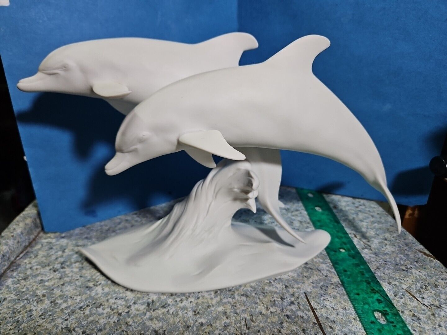 Vintage Kaiser Figurine Leaping Dolphins