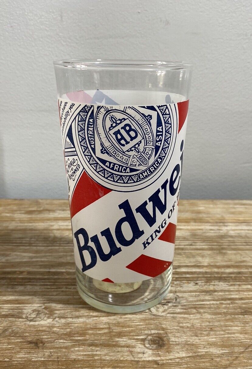 1998 Anheuser-Busch Inc. Budweiser Vintage Glasses King Of Beers