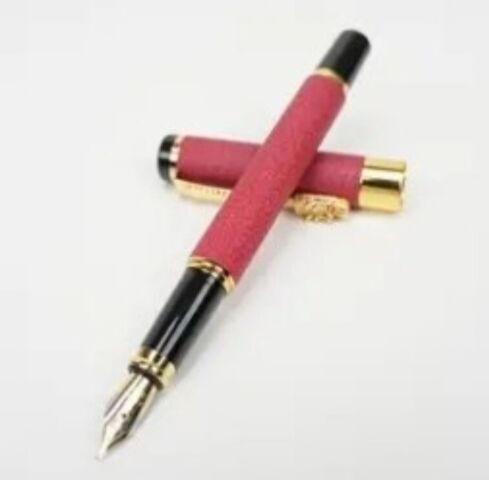 Metal Calligraphy Pen Fountain Pen Vintage - ink pen (No Ink Included)