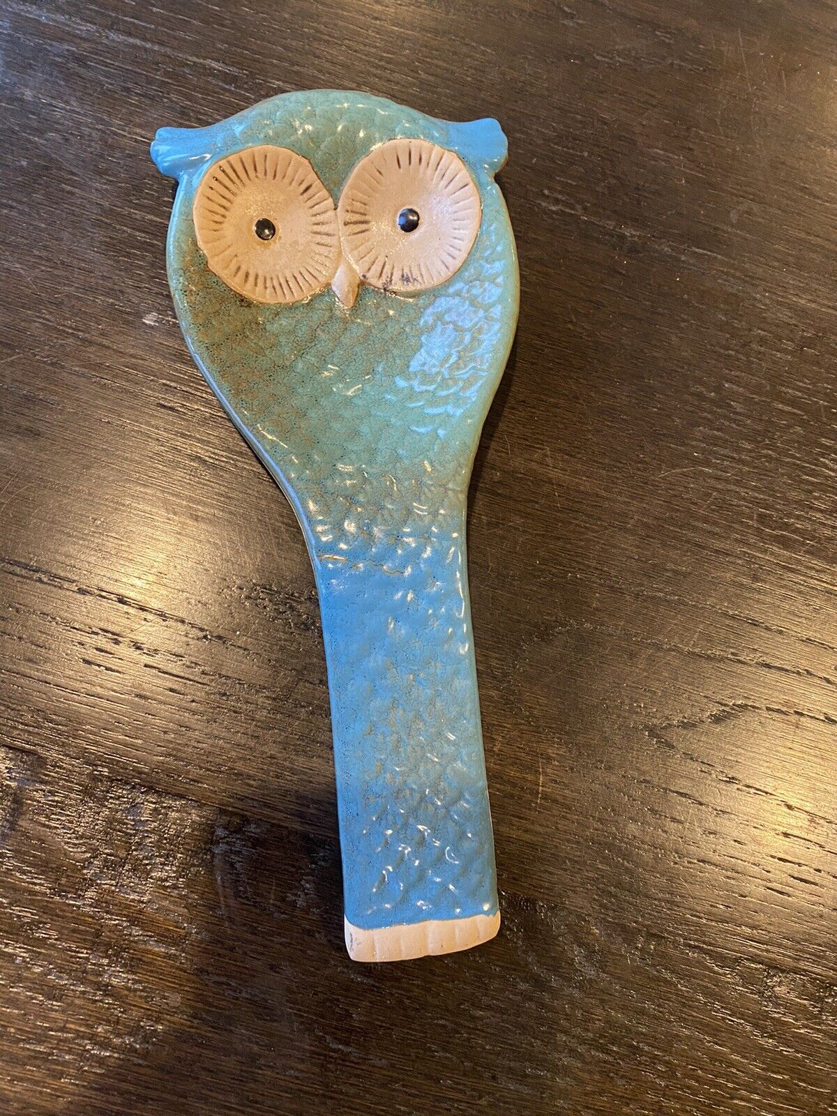 Owl Shaped Spoon Rest Meritage Ceramic Kitchen Cooking Gift
