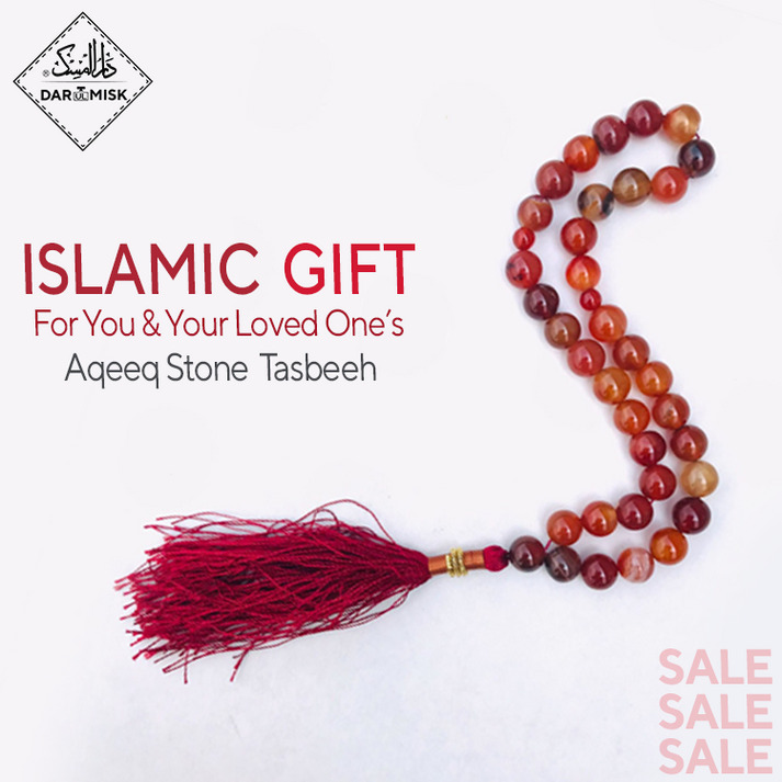 Real Red Agate Aqeeq Tasbih, Islamic Prayer 33 beads, Tasbih, Misbaha, Tasbeeh📿
