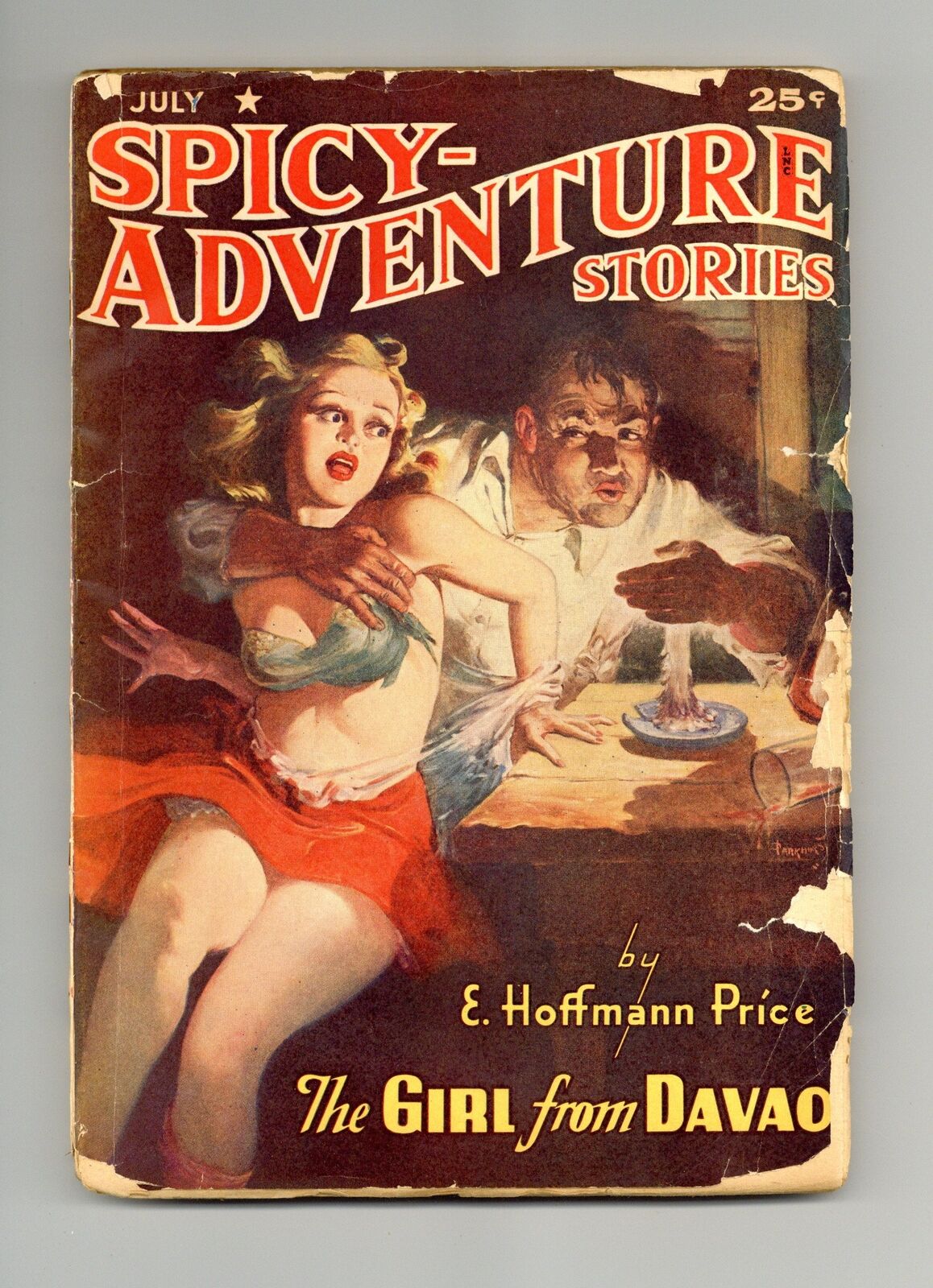 Spicy Adventure Stories Pulp Jul 1942 Vol. 15 #6 FR/GD 1.5