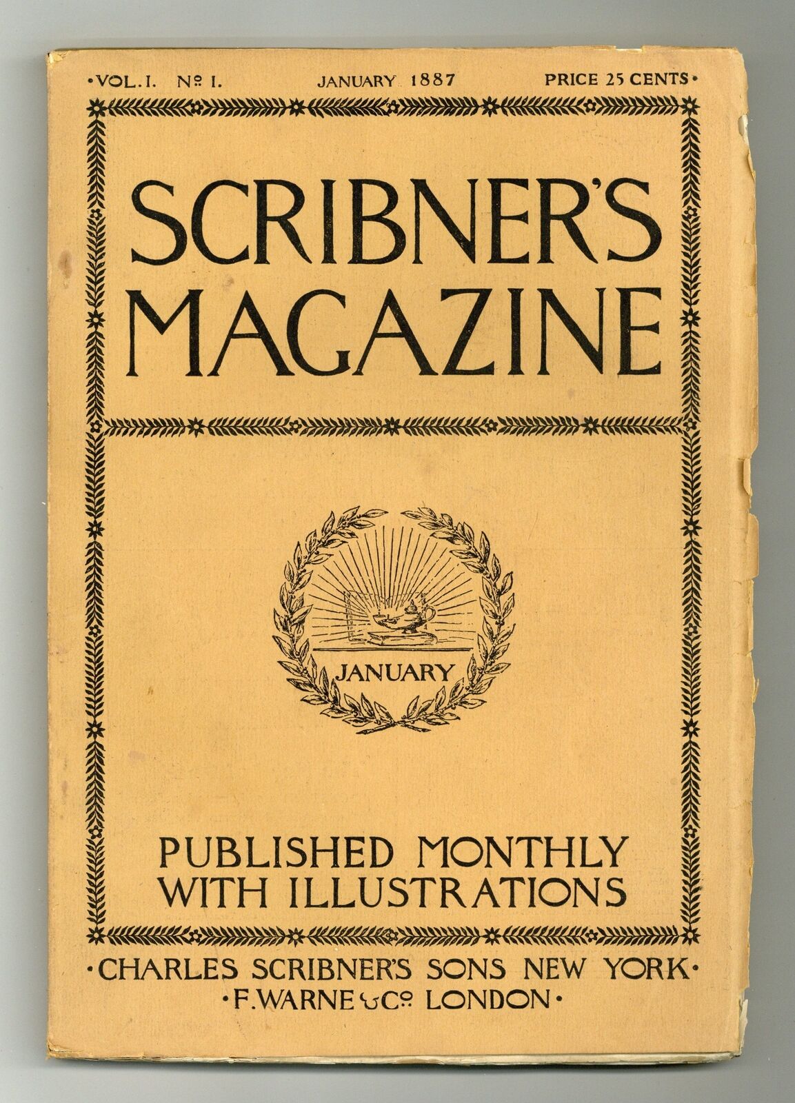Scribner's Magazine Jan 1887 Vol. 1 #1 VG 4.0