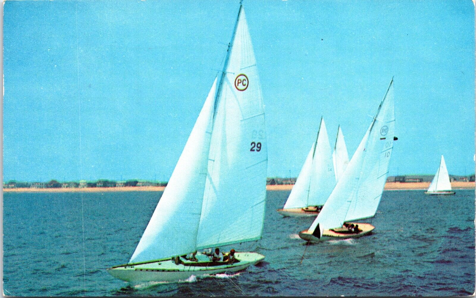 Vintage Postcard - Sailing Boats