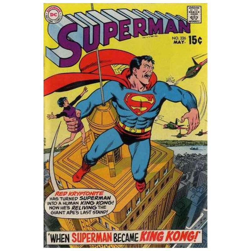 Superman #226  - 1939 series DC comics Fine Full description below [d~