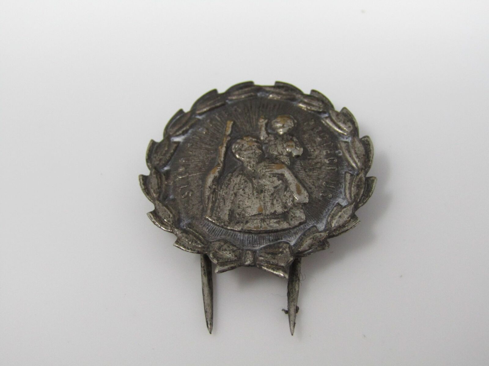 Vintage Christian Pin: St. Christopher Amazing Design