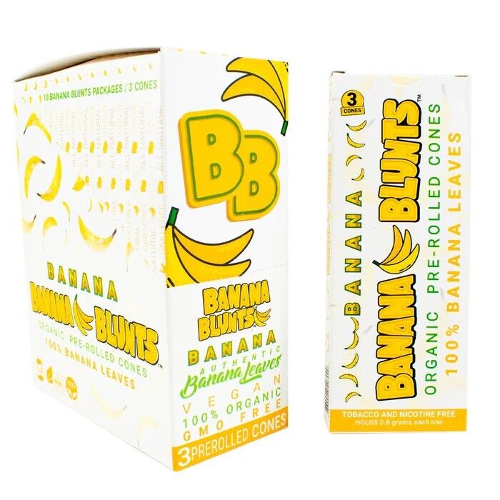 Banana Blunts Banana Cream 3pk Pre-Rolled Organic Cones (1 Box)