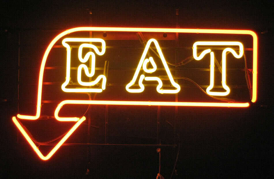 New Eat Arrow Neon Light Sign 24