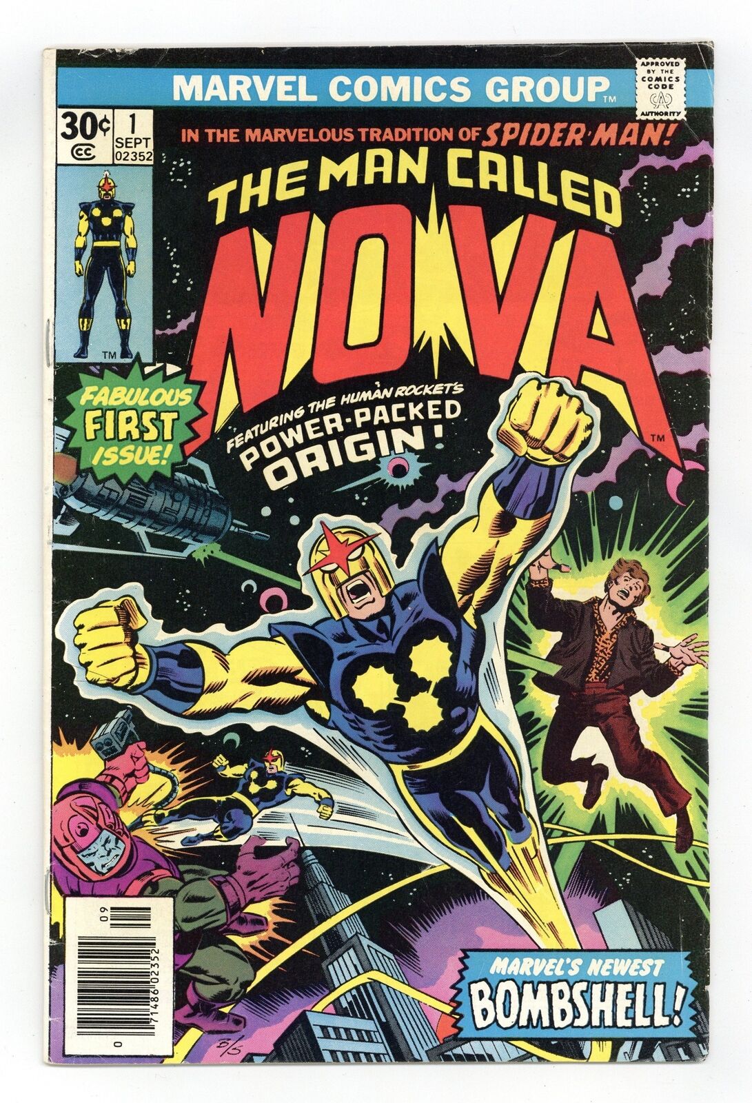 Nova #1 VG- 3.5 1976 1st app. Nova
