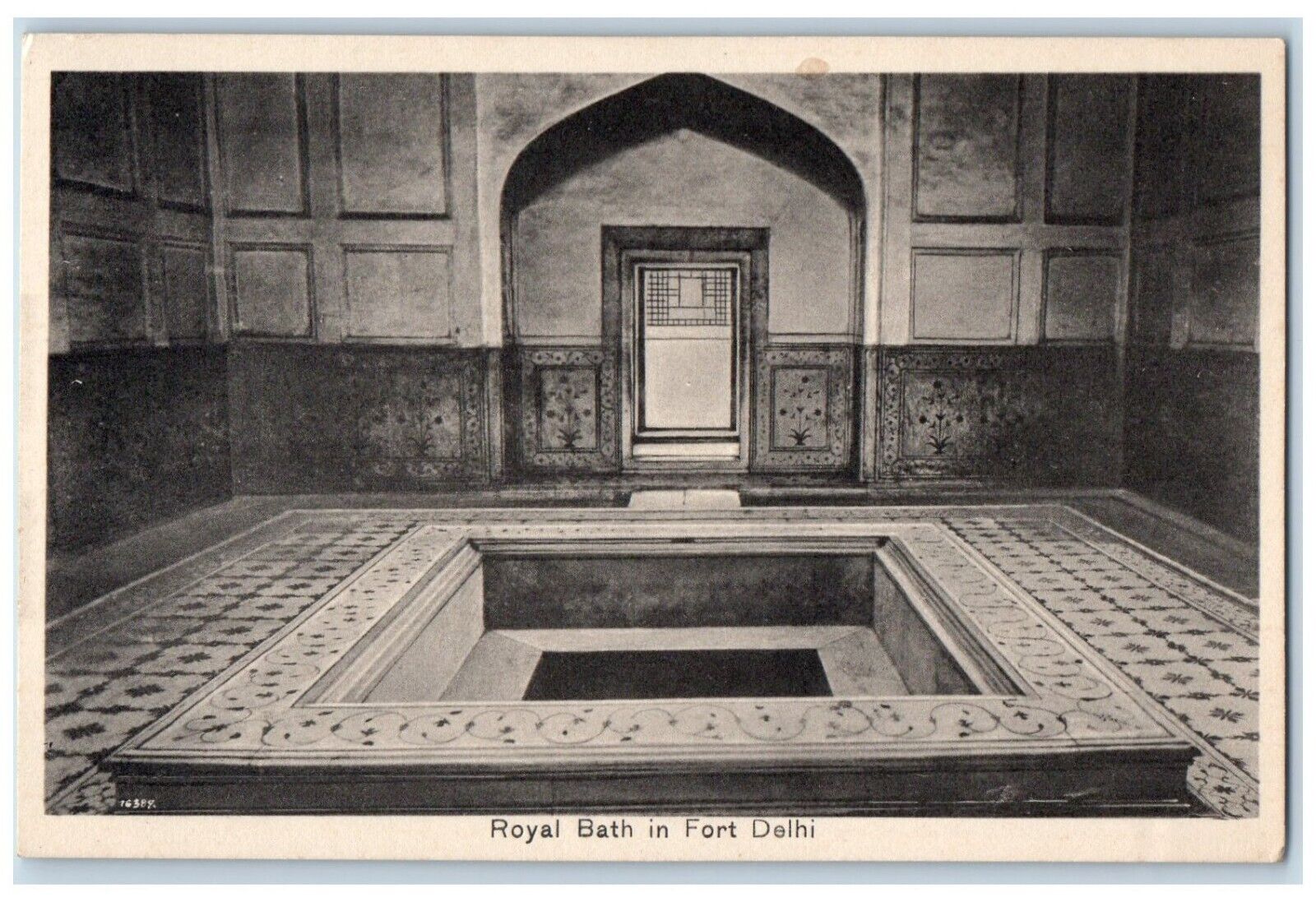 c1910s Royal Bath In Fort Delhi India, Graceful Bath Of Morgal Emperors Postcard
