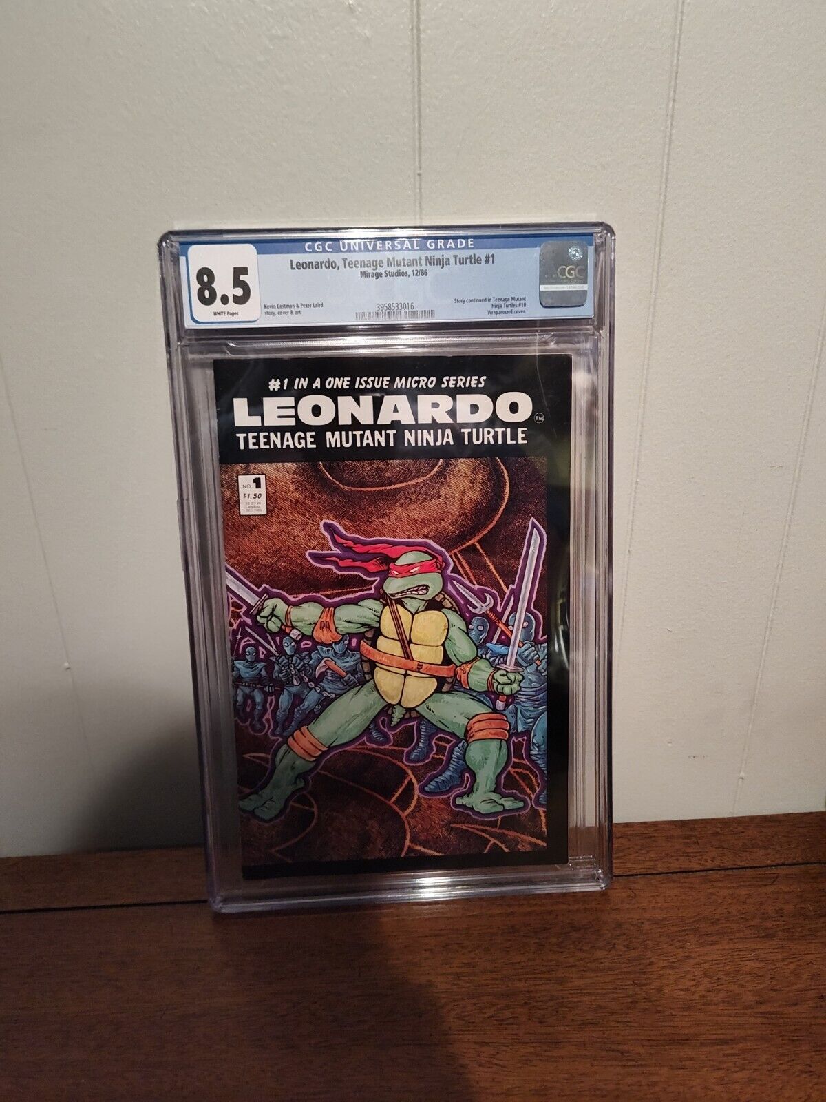 Leonardo #1 CGC 8.5 Teenage Mutant Ninja Turtles Mirage 1986 Micro Series
