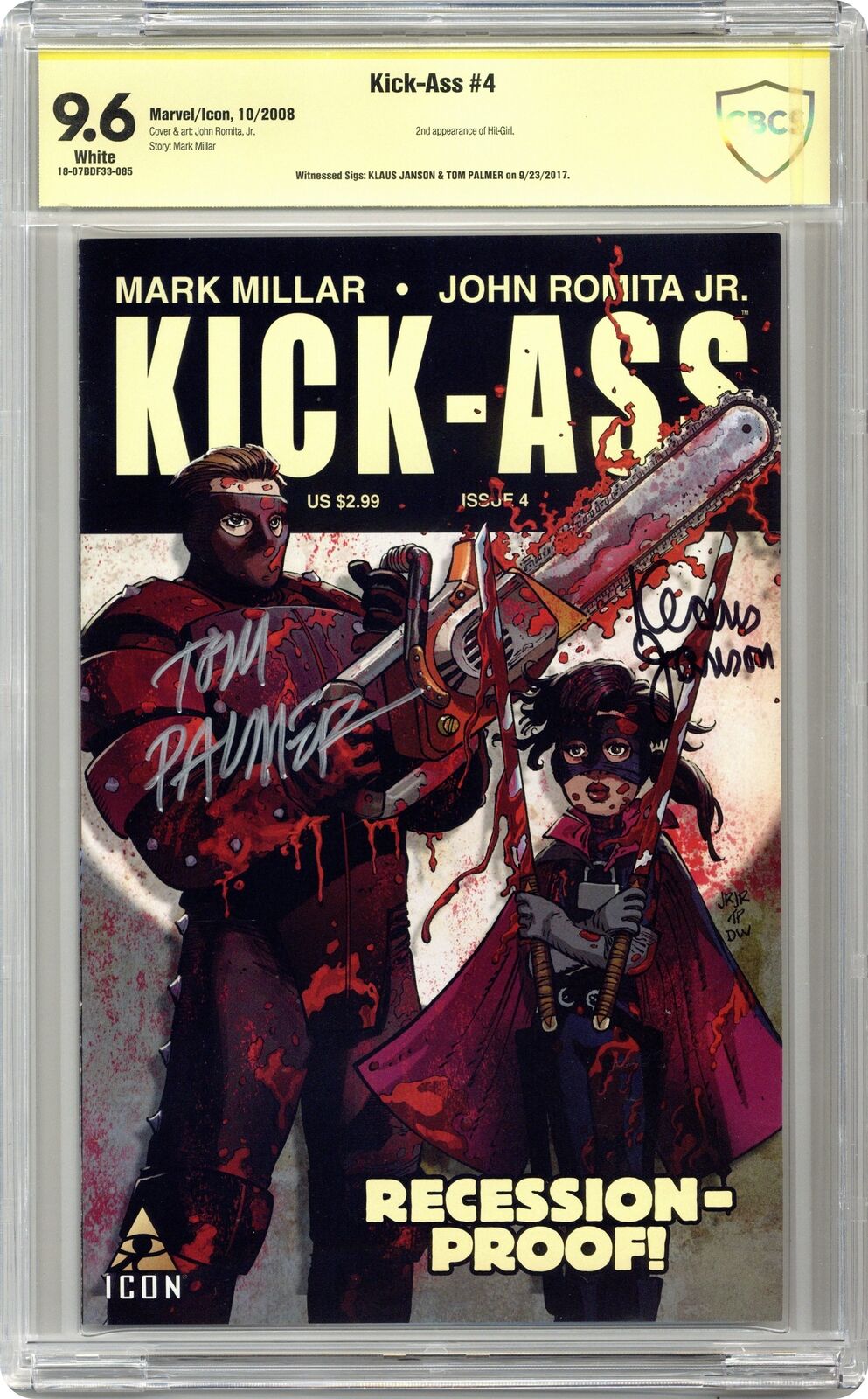 Kick-Ass #4A Romita Jr. 1st Printing CBCS 9.6 SS Janson/Palmer 2008