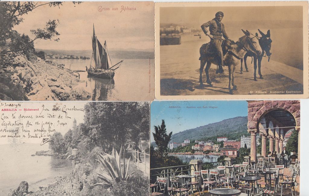OPATIJA ABBEY CROATIA 72 Vintage Postcards mostly pre-1940 with BETTER (L3814)
