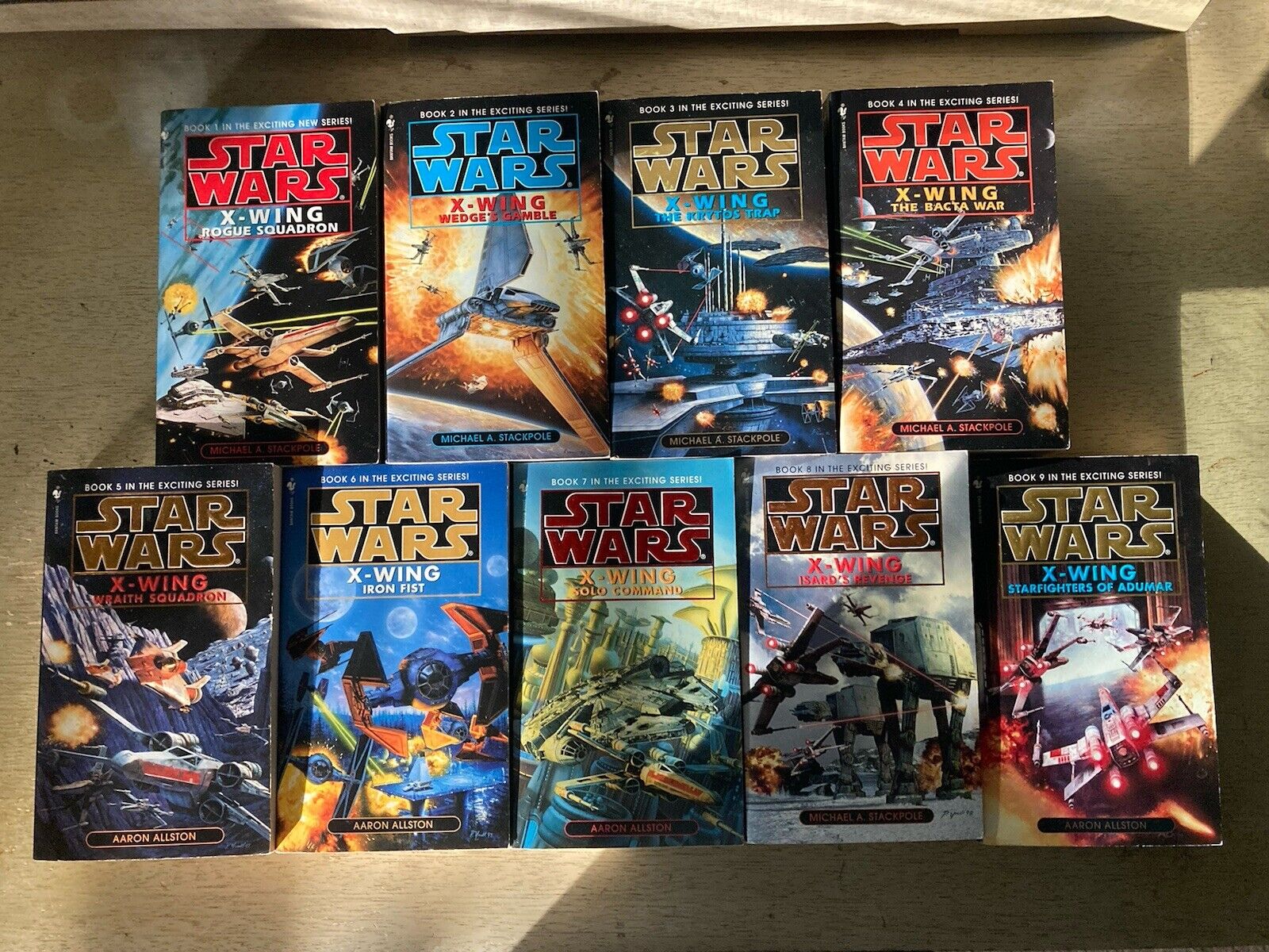 Star Wars Rogue Squadron 9 Book Set Michael A. Stackpole Aaron Allston Paperback