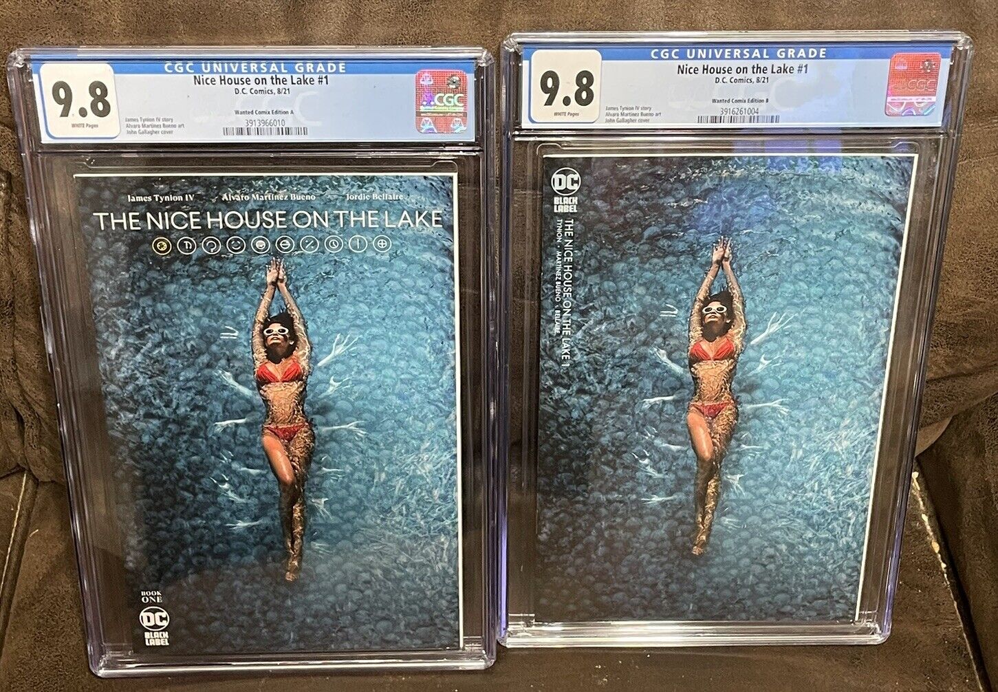 The Nice House on the Lake #1 CGC 9.8 DC Wanted Comix Exclusives A & B Set Both
