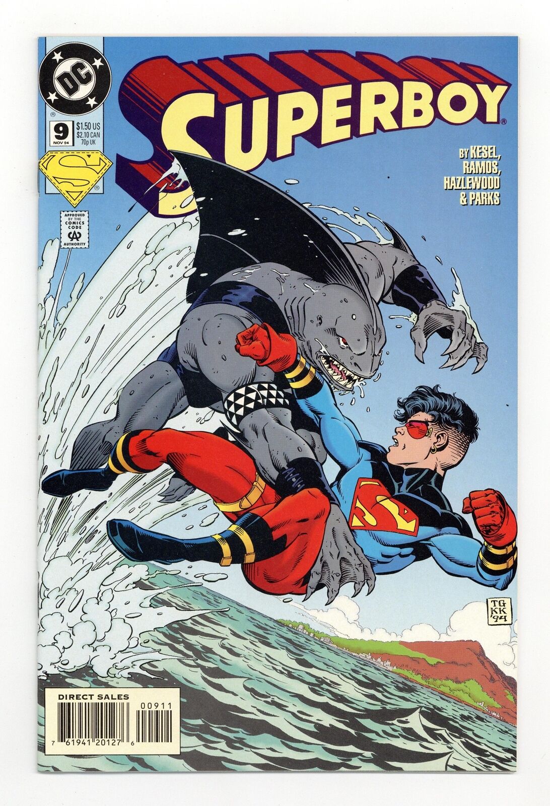 Superboy #9D FN- 5.5 1994 1st full app. King Shark