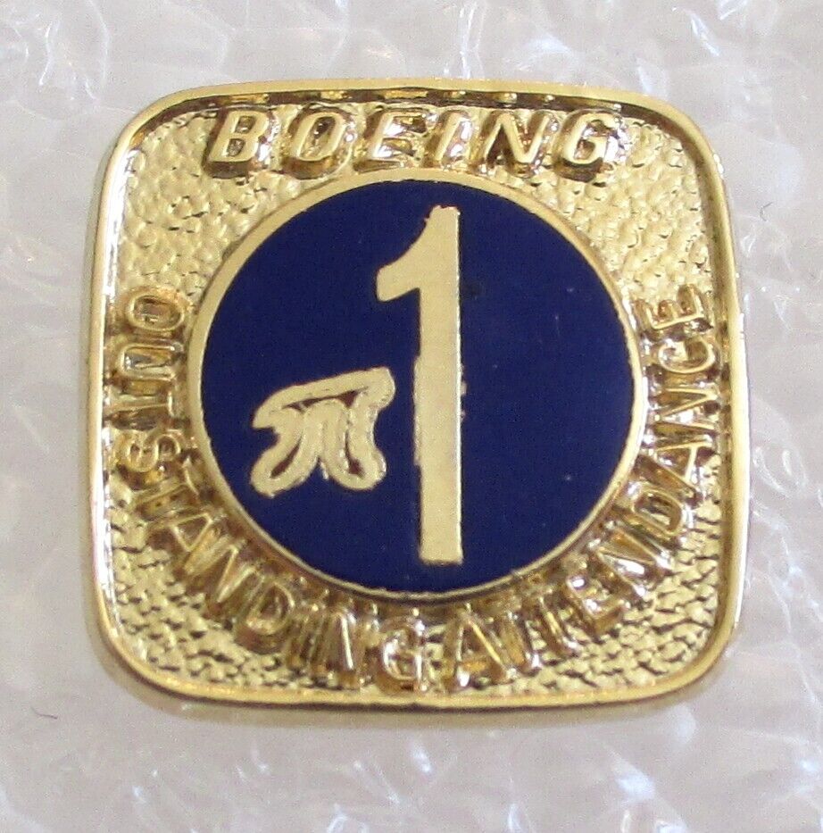 Boeing Outstanding Attendance Company Service Employee Award Pin